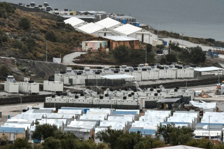 Far fewer migrants are now reaching Lesbos than in recent years and are accommodated in a hastily built site