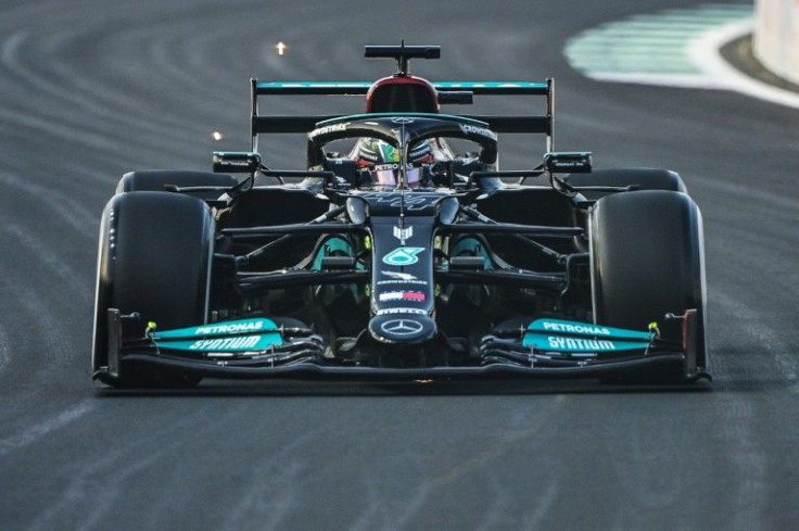 Pole man: Lewis Hamilton in action in Jeddah