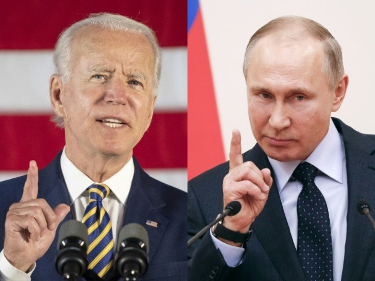 US President Joe Biden (L) and Russia's Vladimir Putin will hold talks by video conference on December 7, 2021, the Kremlin says