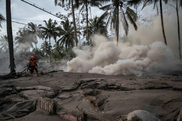 The eruption of Java's biggest mountain caught locals by surprise on Saturday, sending thousands fleeing