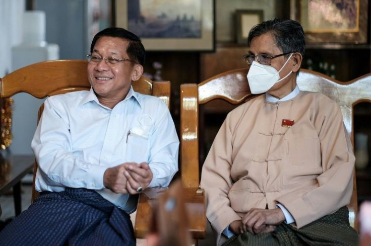 Tin Oo, a 94-year-old former army general and co-founder of NLD, met with Min Aung Hlaing