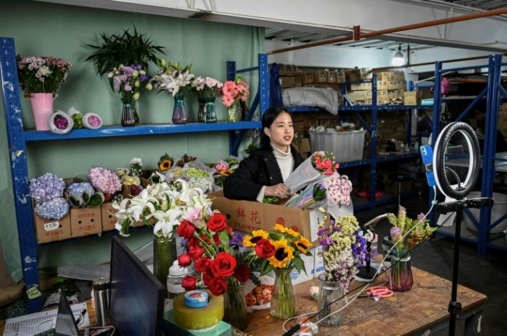 E-commerce is big business in China and influencers and livestreamers have made their fortunes showcasing products for luxury brands and cosmetics firms, now the nation's horticulture industry is getting in on the action