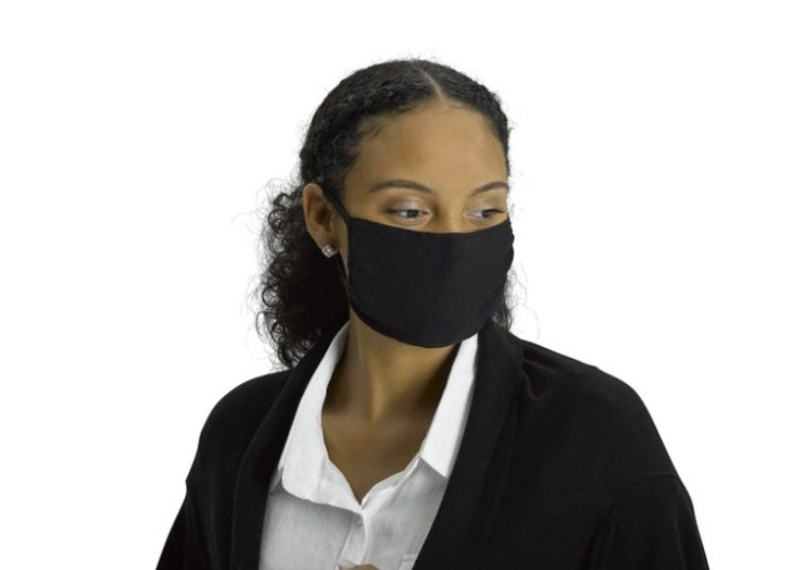 Antimicrobial Unisex Face Mask Black