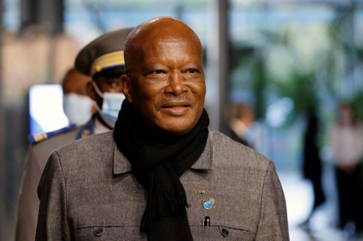 Under pressure: President Roch Marc Christian Kabore