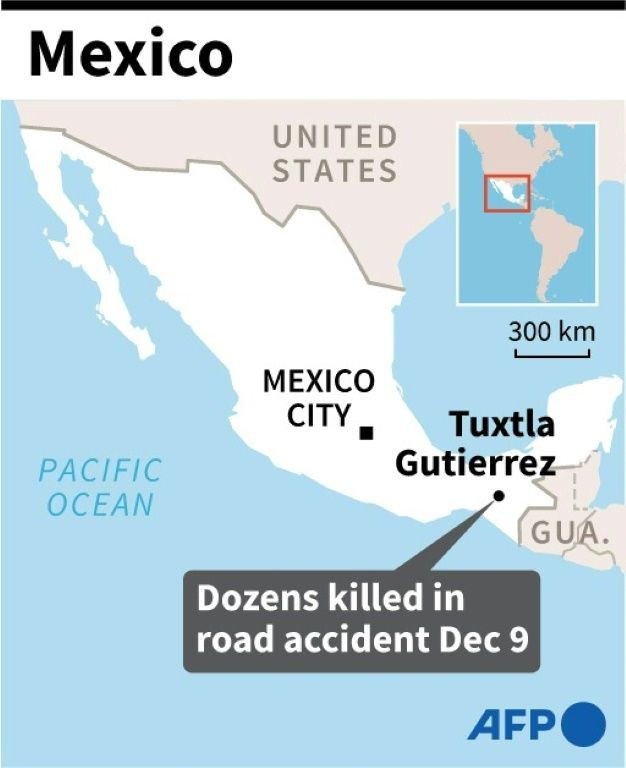 Map of Mexico, locating Tuxtla Gutierrez