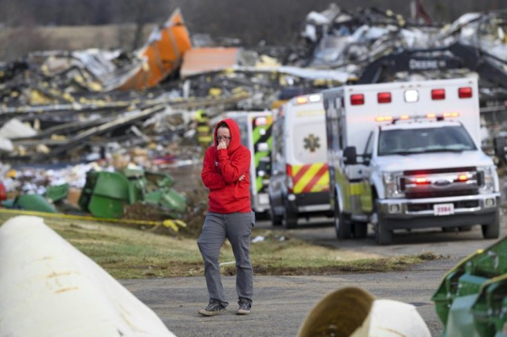 Swathes of Kentucky and other states were devastated by a deadly tornado that laid waste to the Mayfield Consumer Products Candle Factory and left more than 75 people dead across at least four states