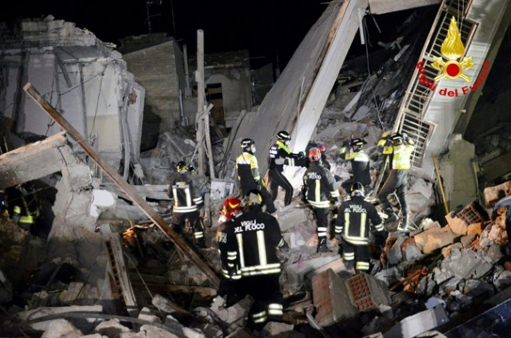 Two women were recovered alive from the rubble in the southern town of Ravanusa after the collapse