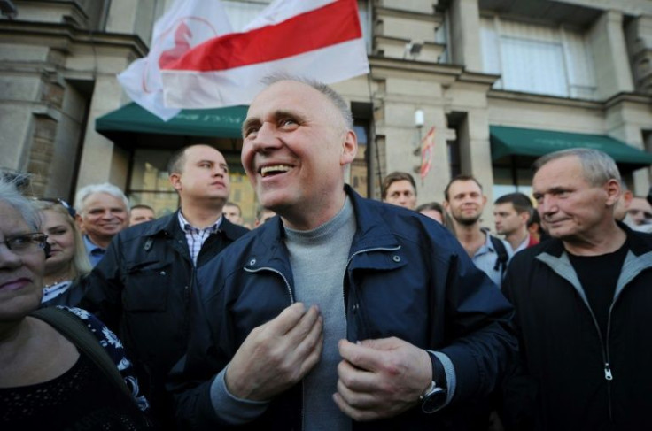 One of Tikhanovsky's five co-defendants in the high-profile case, veteran politician Mikola Statkevich, 65, was sentenced to 14 years