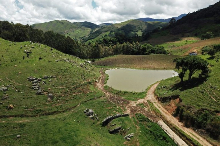 An aerial view of Alagoa, in a rural area of Minas Gerais state that has become the hub of Brazil's emerging craft cheese sector