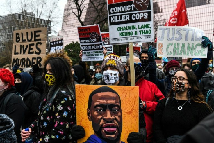 A protest for justice for George Floyd earlier this year in Minneapolis