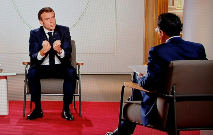 Macron sat down for a lengthy TV interview seen as part campaigning efforts before next year's election