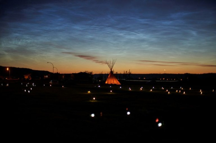 Solar lights and flags now mark the spots where 751 human remains were discovered in unmarked graves at the site of the former Marieval Indian Residential School on the Cowessess First Nation in Saskatchewan