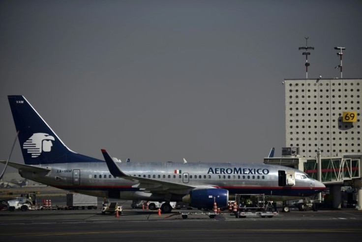 An Aeromexico plane on the tarmac at Mexico City's international airport: the airlines share price plummeted after it announced a tender offer for its shares at a massively reduced price as part of its financial restructuring.