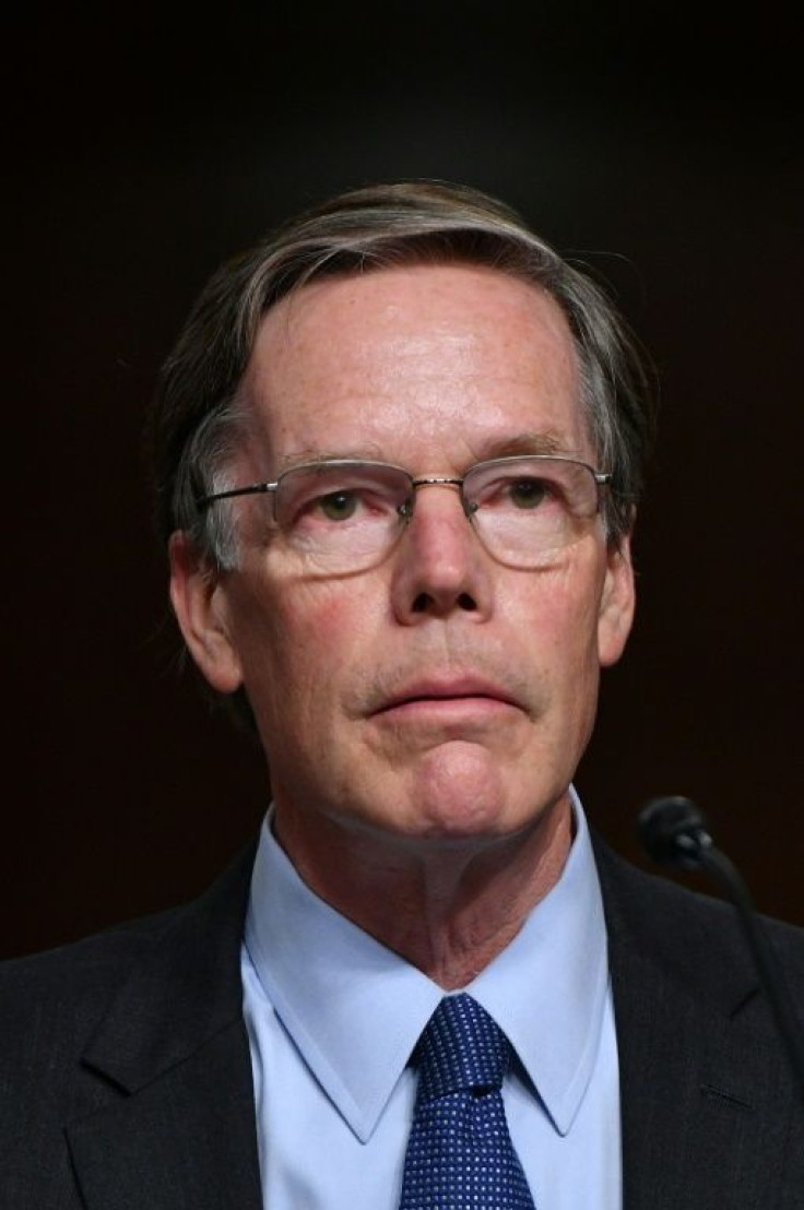 Nicholas Burns testifies before the Senate Foreign Relations Committee in his confirmation hearing to be ambassador to China in October 2021