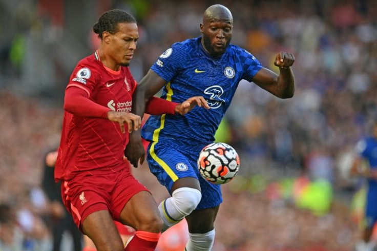 Liverpool's Virgil van Dijk (left) and Chelsea striker Romelu Lukaku (right) have tested positive for coronavirus