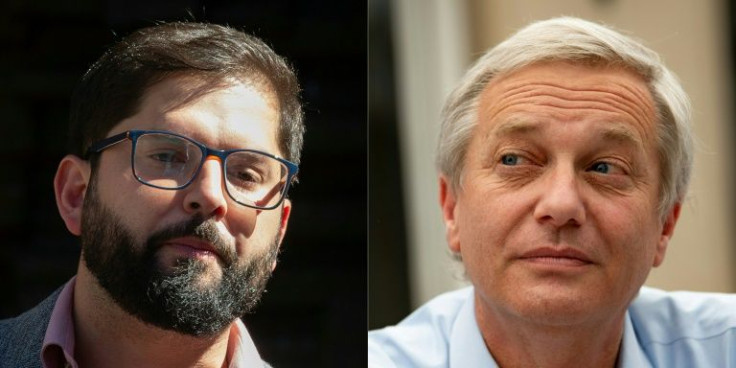Gabriel Boric (L) and Jose Antonio Kast face off in Chile's runoff election