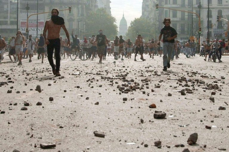 In 2001, Argentina saw protests against the government of then-president Fernando de la Rua