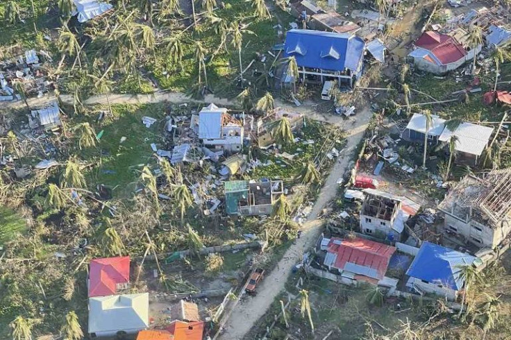 Typhoon Rai was packing  maximum sustained winds of 195 kilometres per hour (120 mph) when it hit the popular tourist island of Siargao