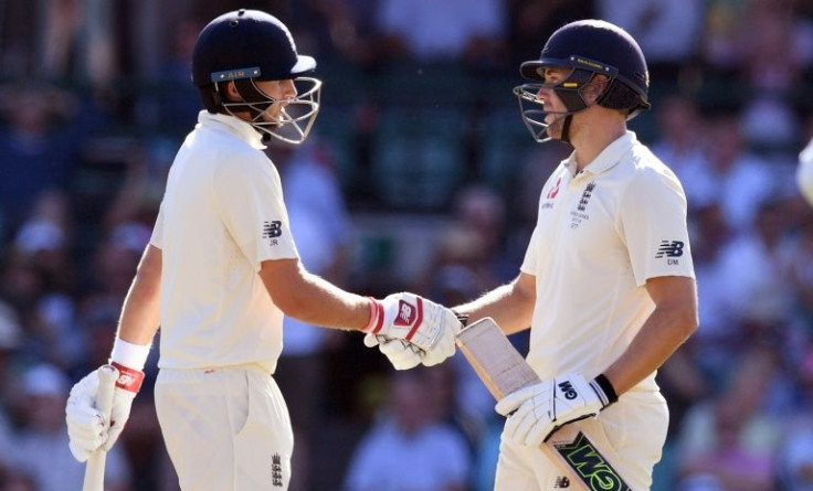 England's Joe Root and Dawid Malan put on a 100-run stand against Australia