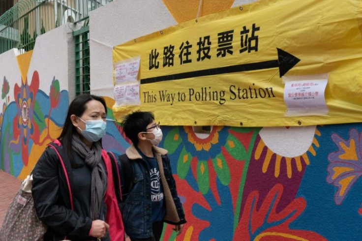 The first public vote under Hong Kong's new election rules was held on Sunday