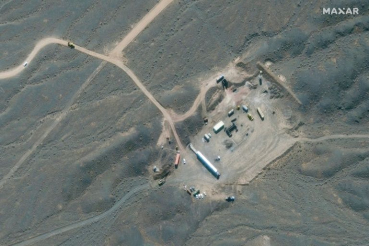 A satellite image of Iran's Natanz nuclear facility, south of the capital Tehran