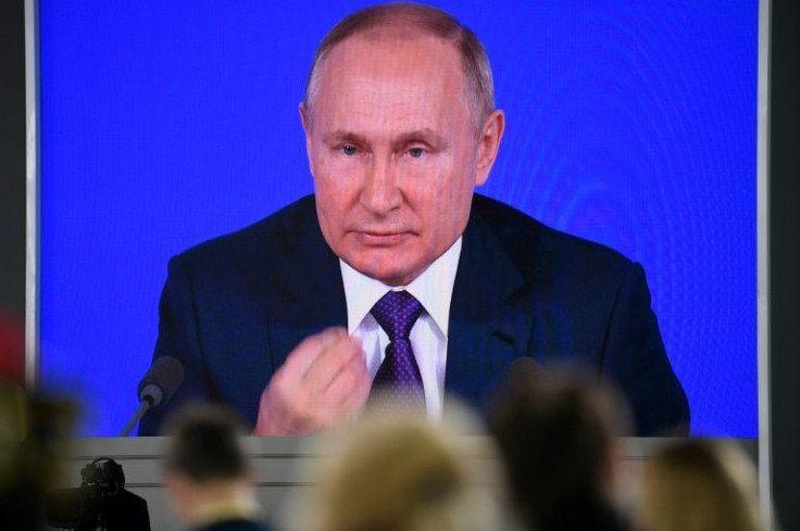 President Vladimir Putin addressed journalists as tensions mount between Russia and the West over NATO and Ukraine