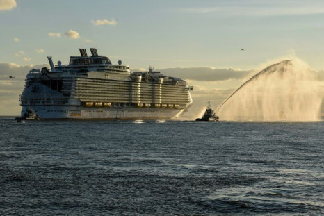 Cruise ships, like this Royal Caribbean vessel, face a mounting challenge with the rise of the highly infectious Omicron variant of the coronavirus