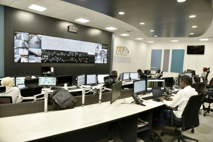 Workers at the TER control centre in Colobane. The system has undergone weeks of testing ahead of Monday's inauguration