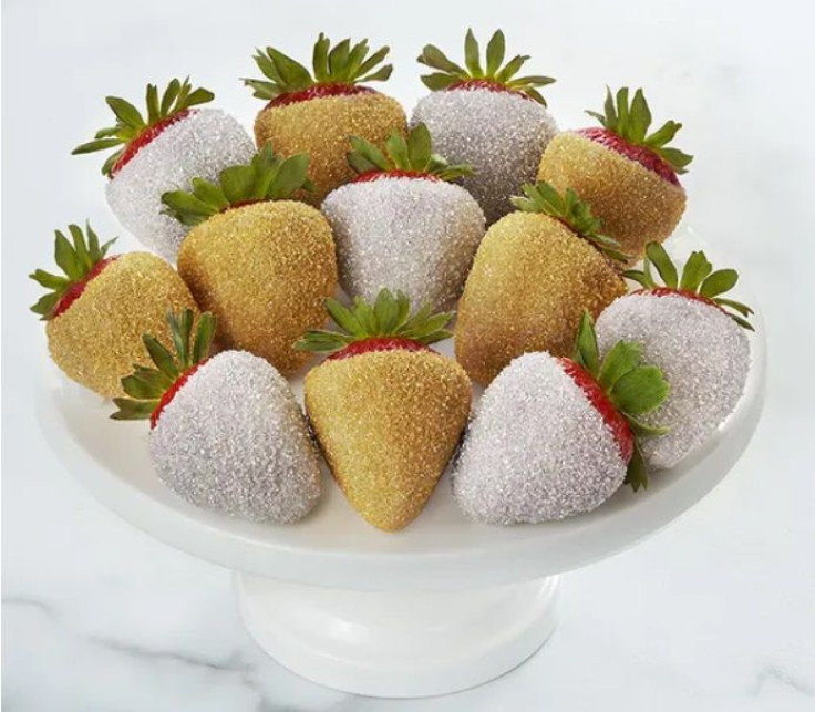 Shari's Berries Glittering Gold and Silver Strawberries
