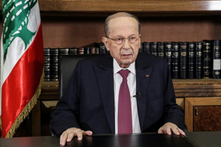 President Michel Aoun said in a televised address that it is "imperative that the cabinet meets"