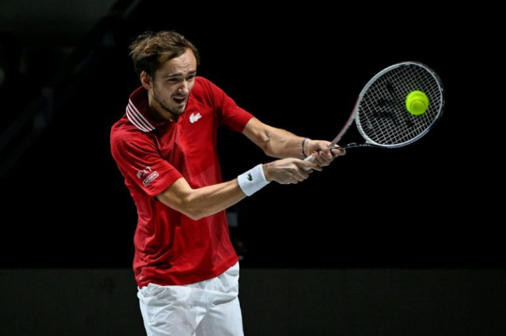 Russia's world number two Daniil Medvedev (pictured) was stunned by France's Ugo Humbert