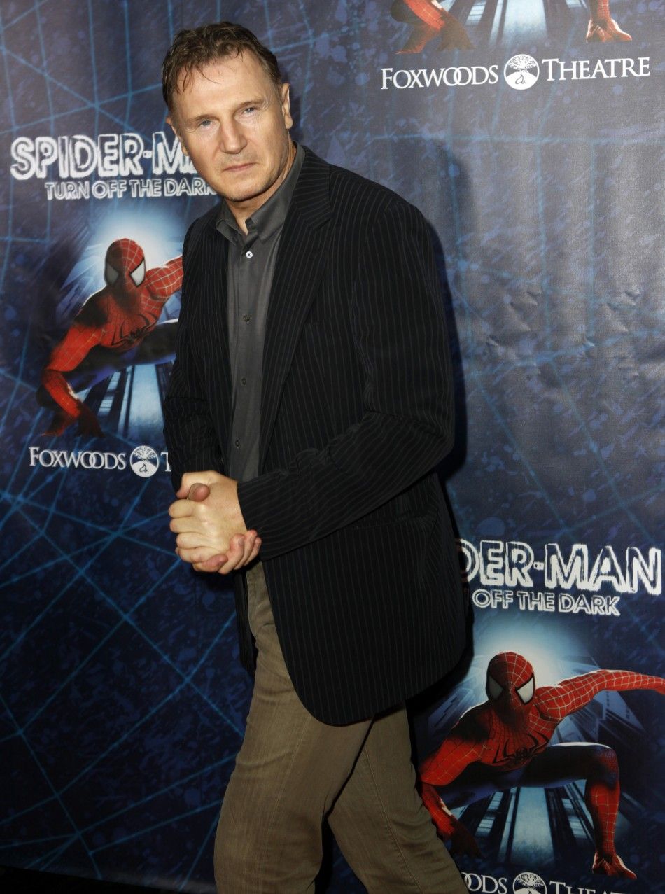 Actor Liam Neeson arrives at the Broadway opening of quotSpider-Man Turn Off The Darkquot in New York June 14, 2011.