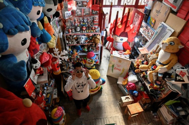 Olympic superfan Zhang Wenquan has a massive collection of Olympic souvenirs at his home in Beijing