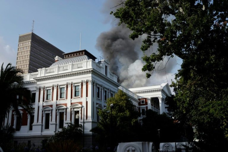 The fire started at around 0300 GMT Sunday in the parliament complex's oldest wing, which was completed in 1884