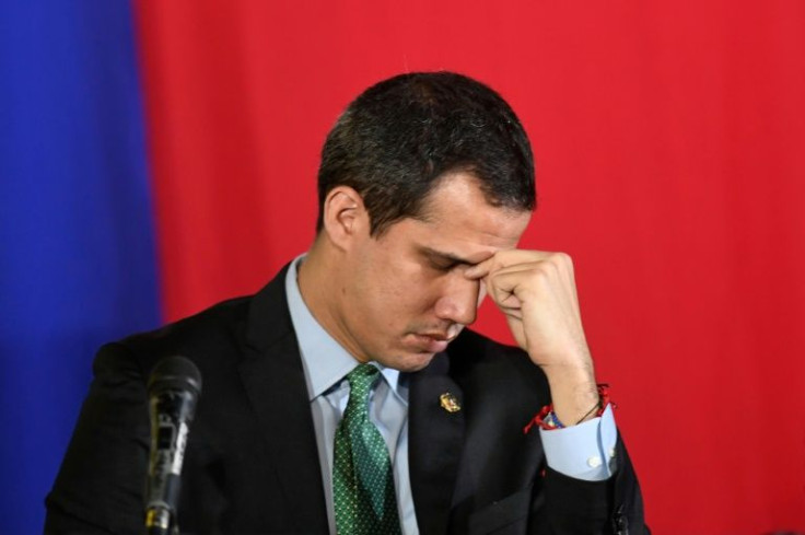 Venezuela's opposition leader and self-proclaimed acting president Juan Guaido, pictured in 2020, faces an increasingly difficult task in maintaining his relevance amidst a deeply fractured opposition