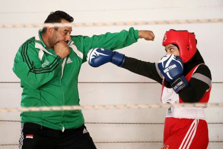 Young boxer Hajer Ghazi prepares for an international boxing competition in the city of Amarah; in the past, Iraq had a proud tradition of women competing in regional sporting tournaments