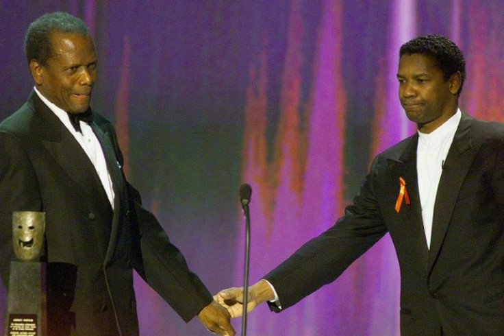 After Sidney Poitier (L) won the best actor Oscar, it would take nearly four decades for another Black actor, Denzel Washington (R), to win the same award