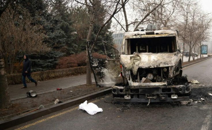 An AFP correspondent in Almaty said the city was quiet but tense on Saturday