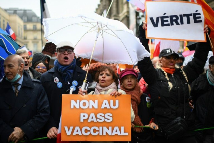 Macron stands by his controversial remarks earlier in the week, when he promised to 'piss off' people not vaccinated against Covid-19