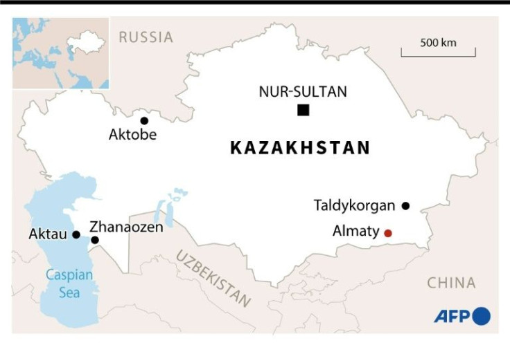 Map of Kazakhstan