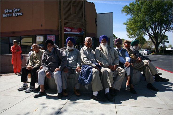 Indian immigrants at a mall in Fremont, Calif.