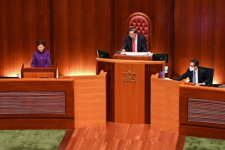 Carrie Lam presided over the first session of a new 'patriots only' legislature