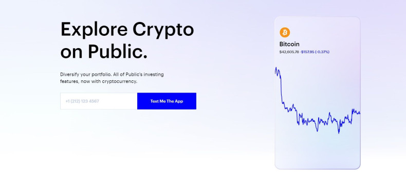 Public's crypto feature