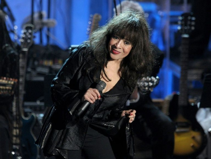 Ronnie Spector onstage at the annual Rock and Roll Hall of Fame induction ceremony in March 2010