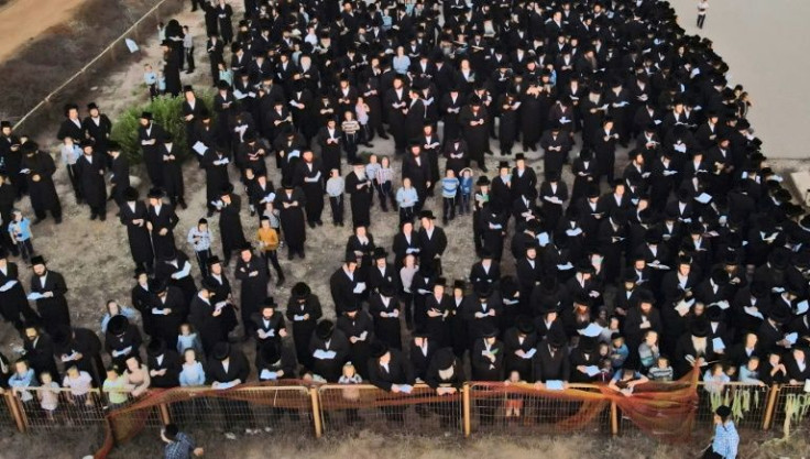 The ultra-Orthodox community makes up roughly 12 percent of Israel's 9.3 million population
