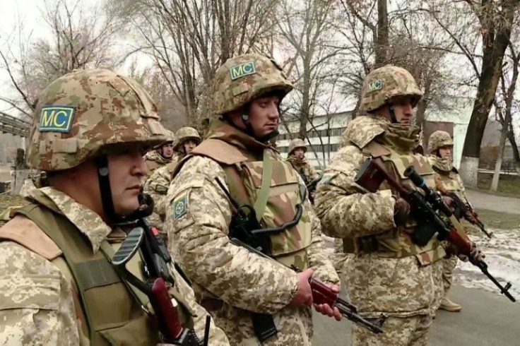 Troops from Russia, Belarus, Armenia, Tajikistan and Kyrgyzstan were sent to quell the unrest