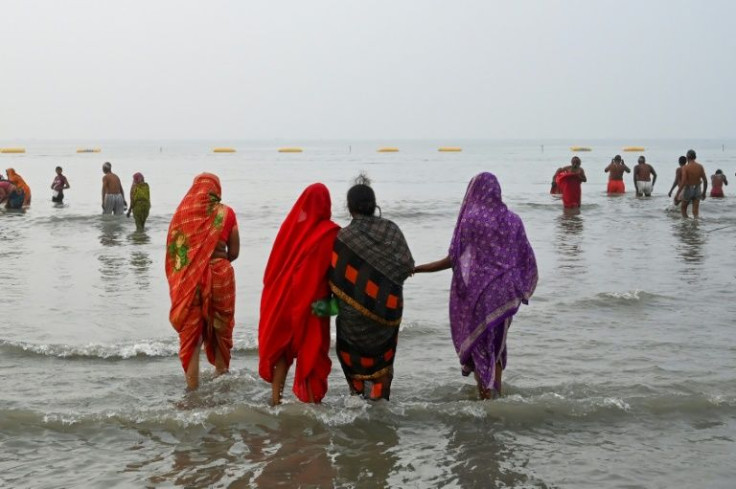The Gangasar Mela festival will climax with a ritual dip in the Ganges River on Friday.