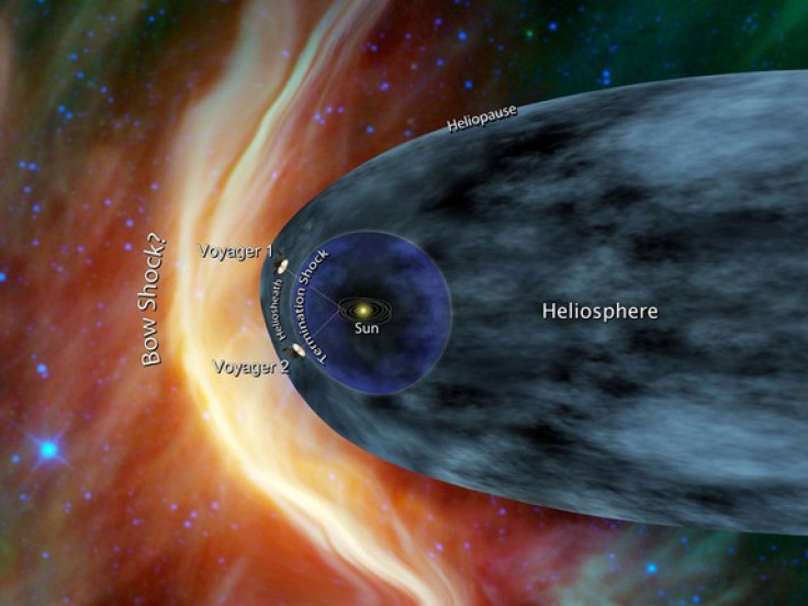 Artist&#039;s concept of Voyager 1 and Voyager 2 at the edge of the solar system.