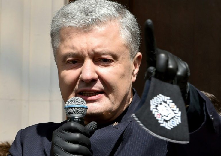 Poroshenko was placed under investigation for high treason and left Ukraine in December but vowed to return amid fears Russia is planning to invade