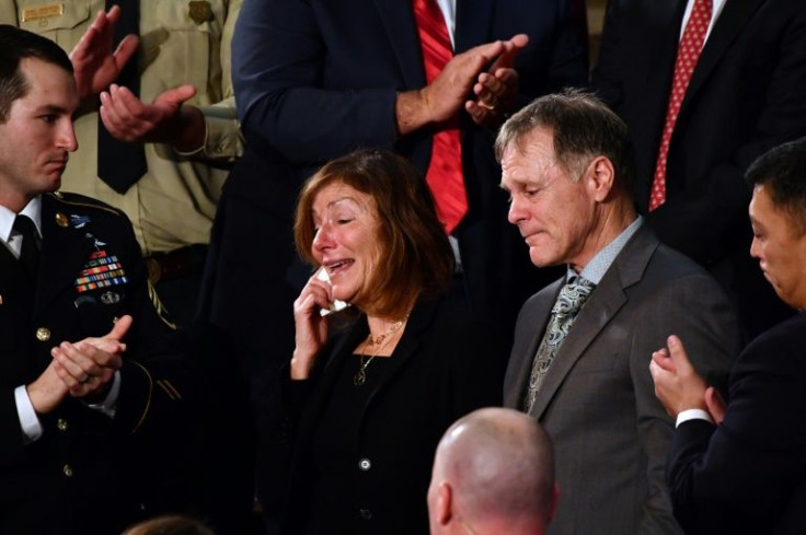 Otto Warmbier's parents Fred and Cindy Warmbier, pictured here in 2018, sued sued North Korea for the alleged torture and murder of their son